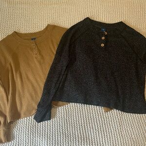 Old Navy Bundle Long Sleeve Tops Girls Size Medium 8
